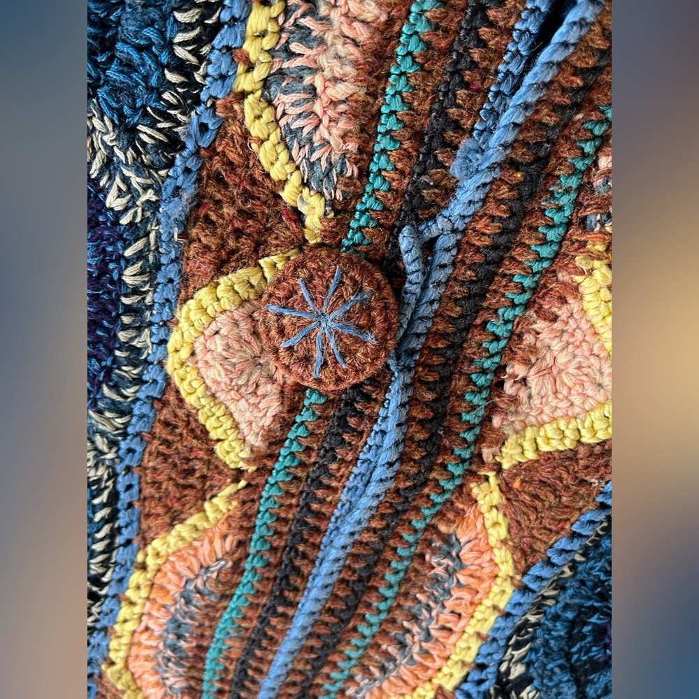Dries Van Noten Hand Knit Crochet Longline Vest - Picture 6 of 14